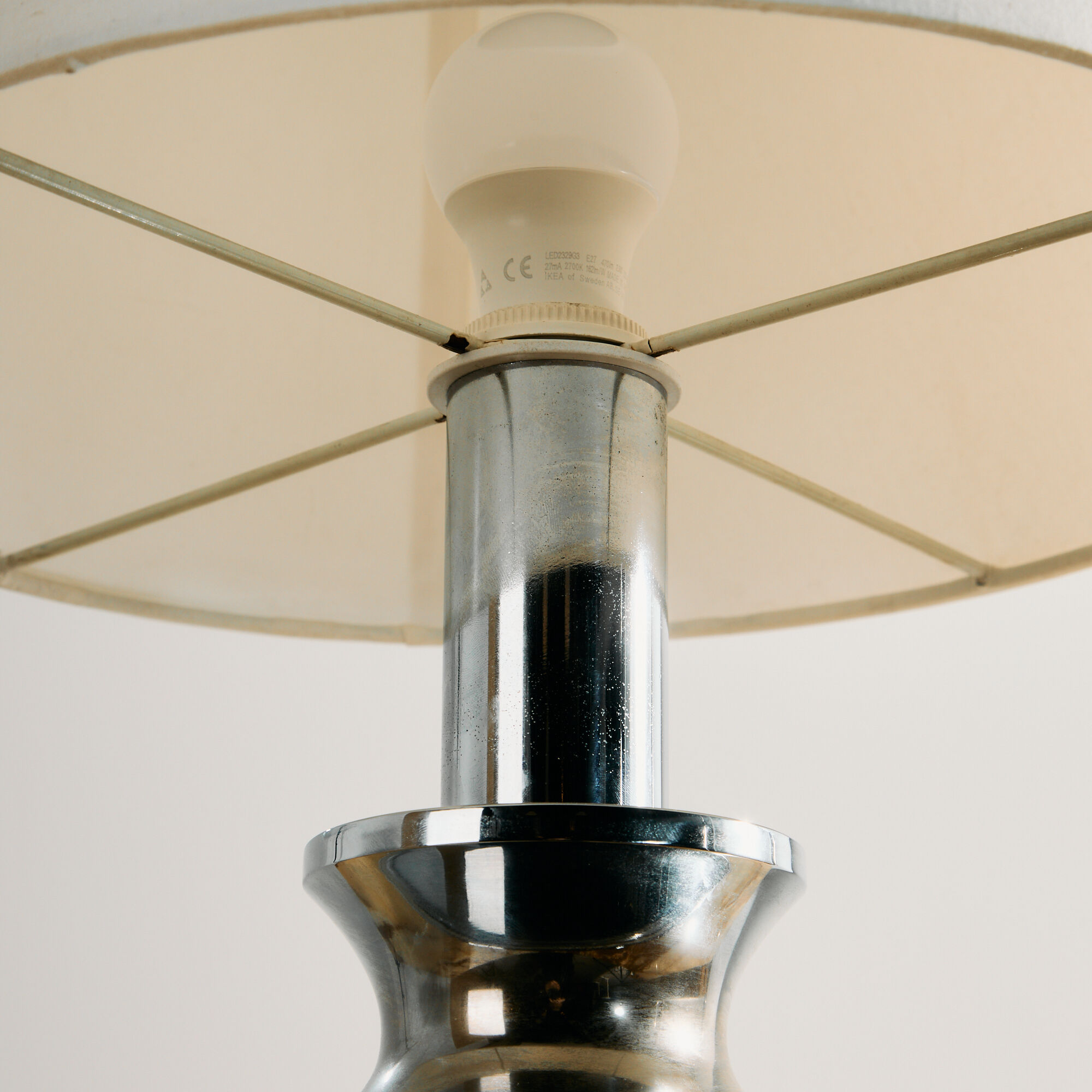 Chrome table lamp