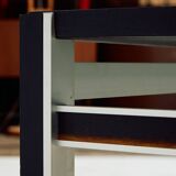 Steel and ceramic coffee table, Set of 2 (MK10681)