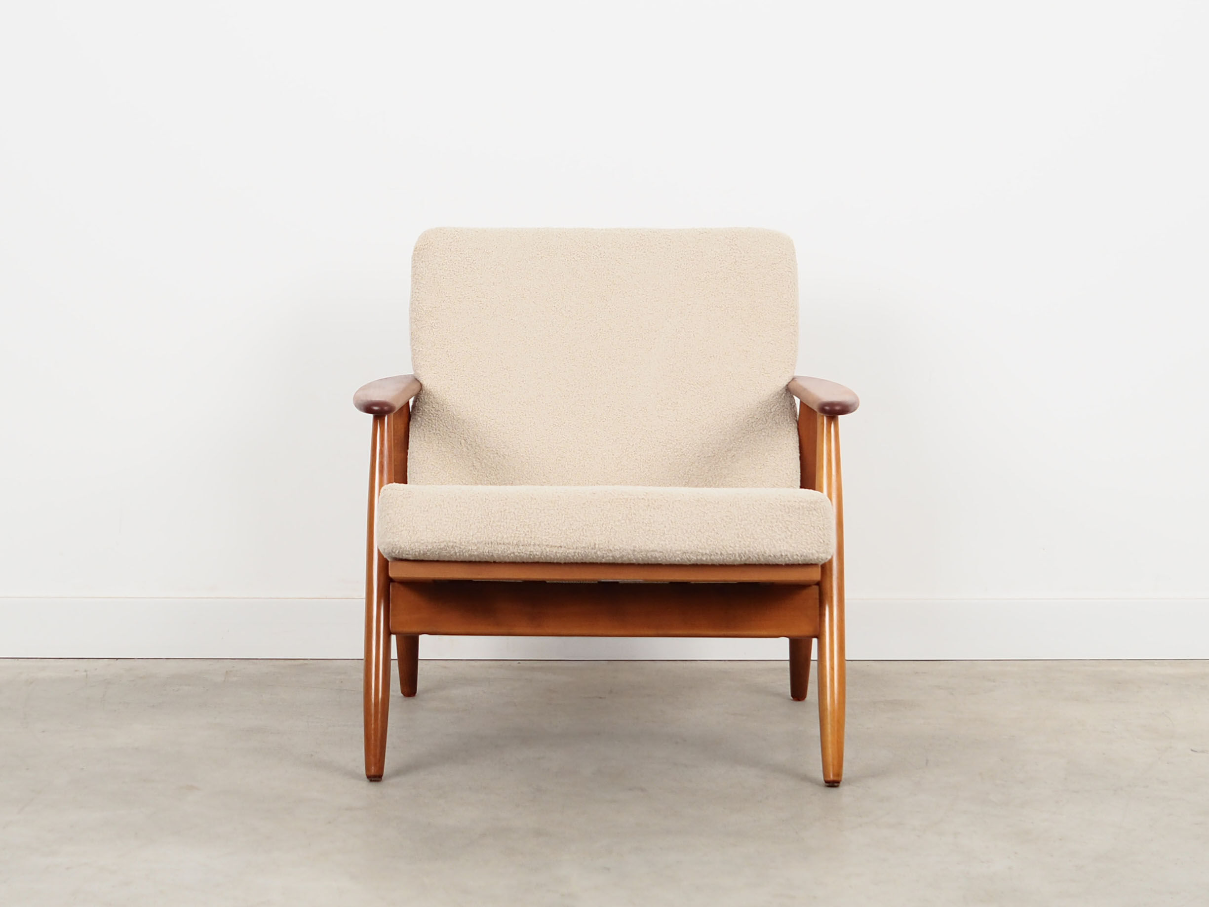 Beech armchair, Danish design, 1970s, production: Denmark