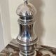 Silver metal pepper mill