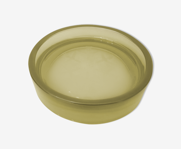 Vide poche coupelle cendrier verre fumé vintage décor avions