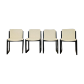 Suite of 4 Italian chairs, 1970's