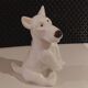 small ceramic fox terrier dog Sargemines 1930/1940
