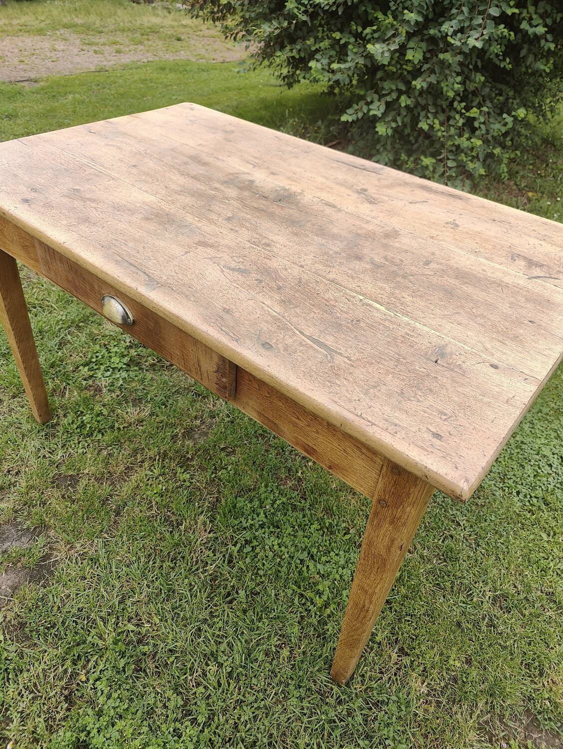 Small oak farm table