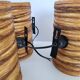Suite de 3 appliques vintage Accolay 1960
