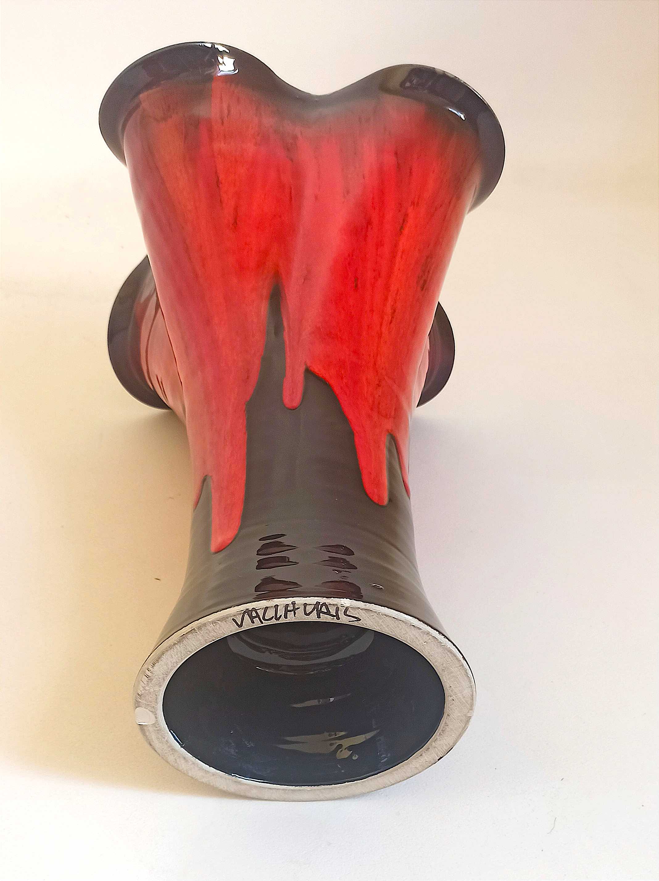 Vallauris ceramic vase 60s Height 37 cm