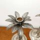 Vintage silver-plated palm candlesticks