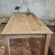 Solid oak farmhouse table "brut" 247x89, top "chocolate oak"
