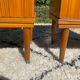 Vintage teak bedside tables from the 1970s.