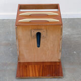 Table de chevet du milieu du siècle entièrement rénovée par Mojmír Požár, années 1960, Tchécoslovaquie