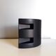 Black ceramic modernist vase - 1980