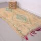 Peach & Turquoise vintage moroccan rug 143 x 249 cm - Berber Rug Handmade