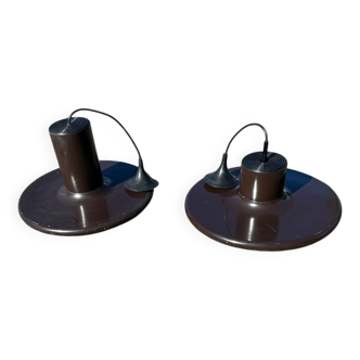 Set of 2 large ceiling lamps Lita 1970 suspension