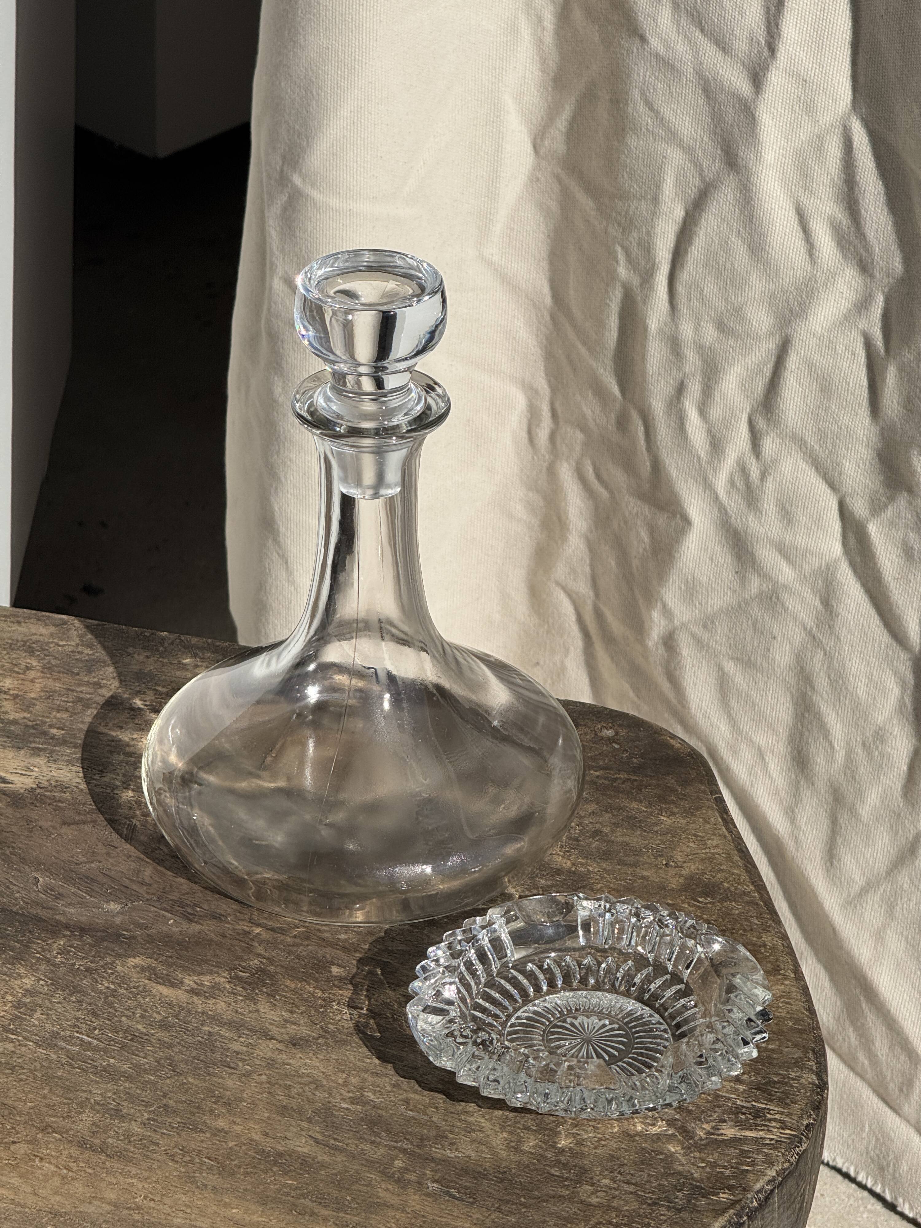 Carafe à décanter vintage à bouchon plat H24