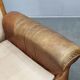 Pair of Arcon Italia Cognac Buffalo Leather Lounge Armchairs