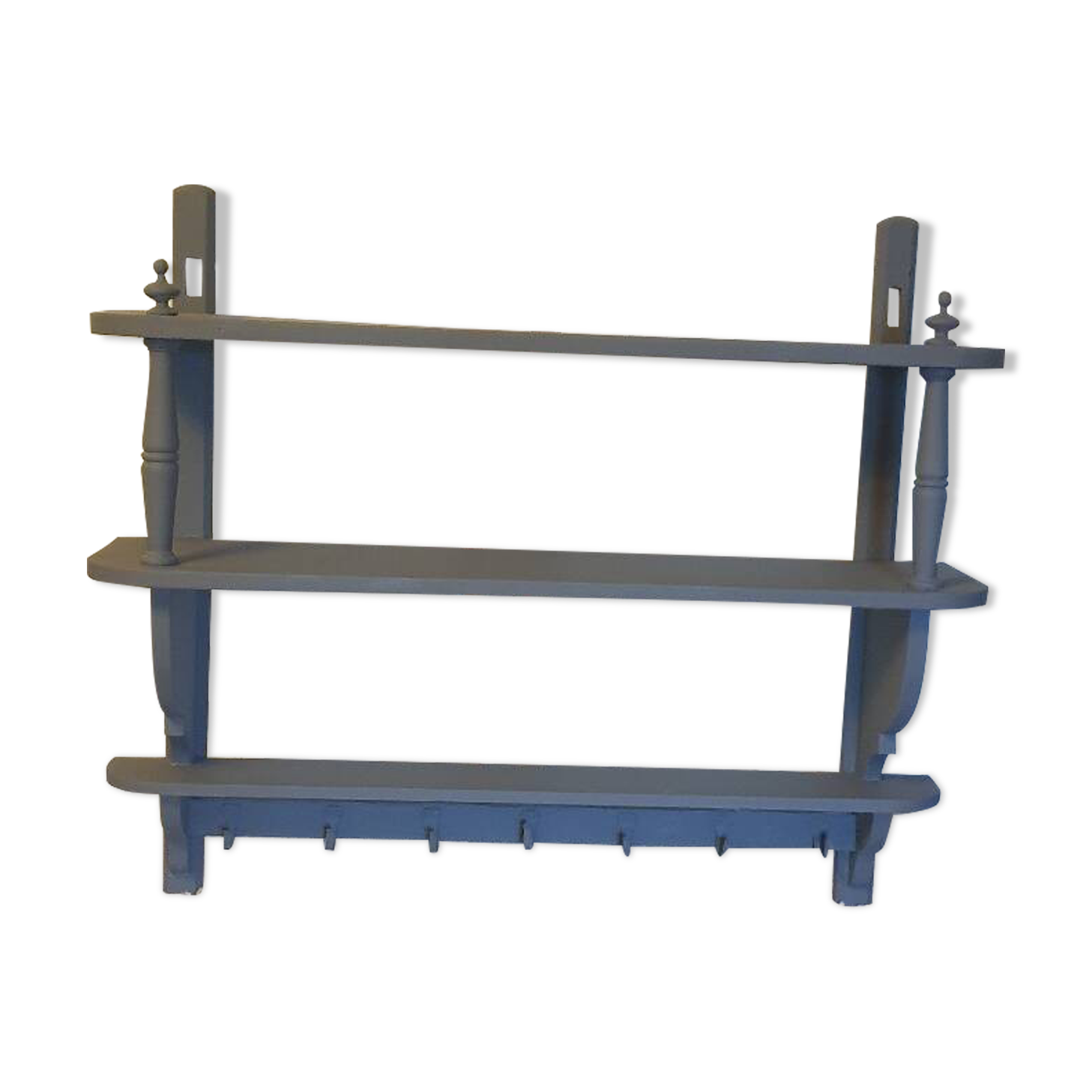 Coat rack wall shelves