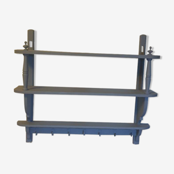 Coat rack wall shelves