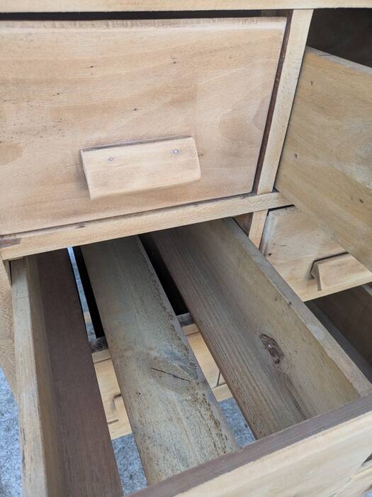 Craft cabinet with drawers