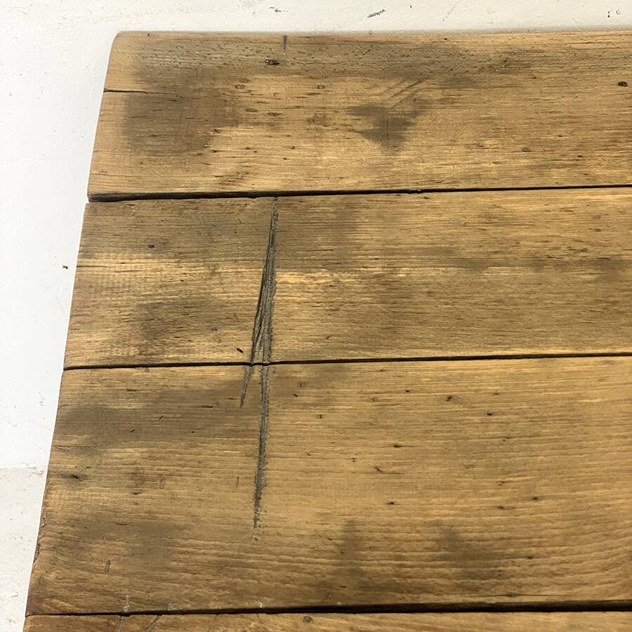 Solid wood farm table