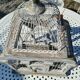 Iron and wood bird cage