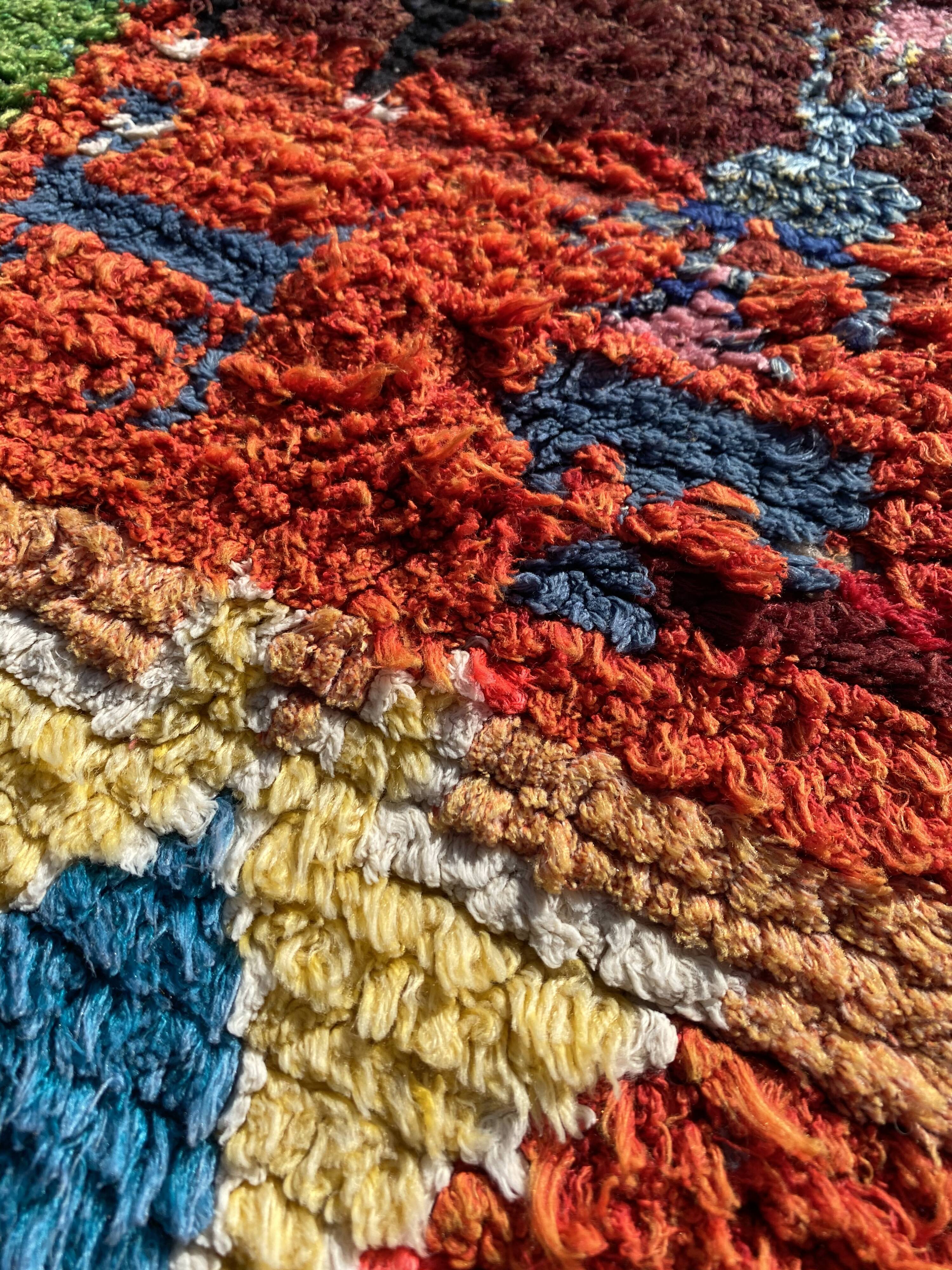 Tapis berbere boucherouite 105x260 cm
