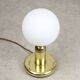 Vintage Italian Brass & Opaline Table Lamp, 1970s