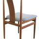 Set van 4 Henning Sørensen voor Danex eetkamerstoelen 'Vordingborg'