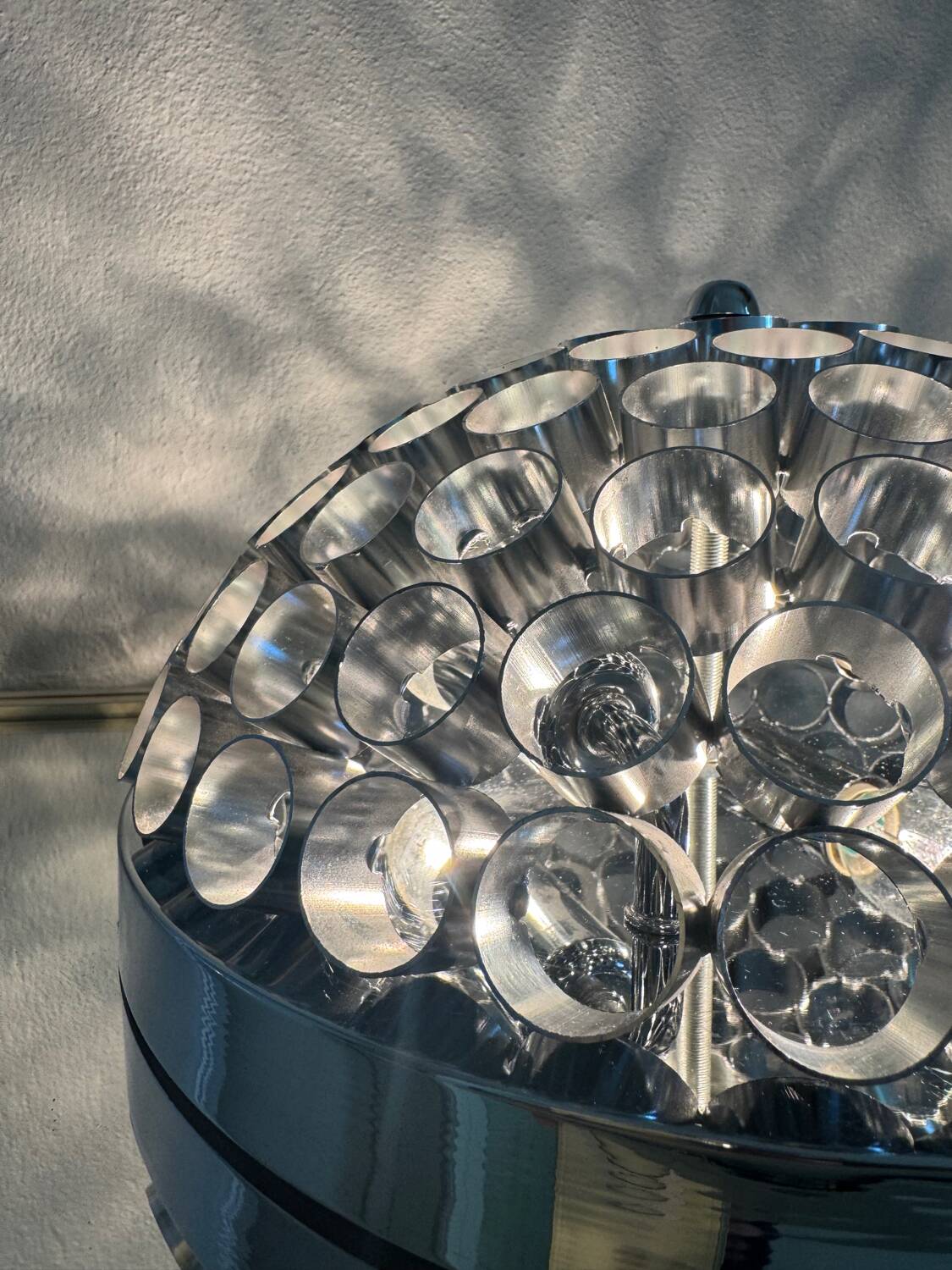 Plafonnier design aluminium années 2000