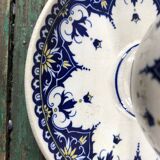 Saucière Sarreguemines modele Cluny décor arabesque bleue