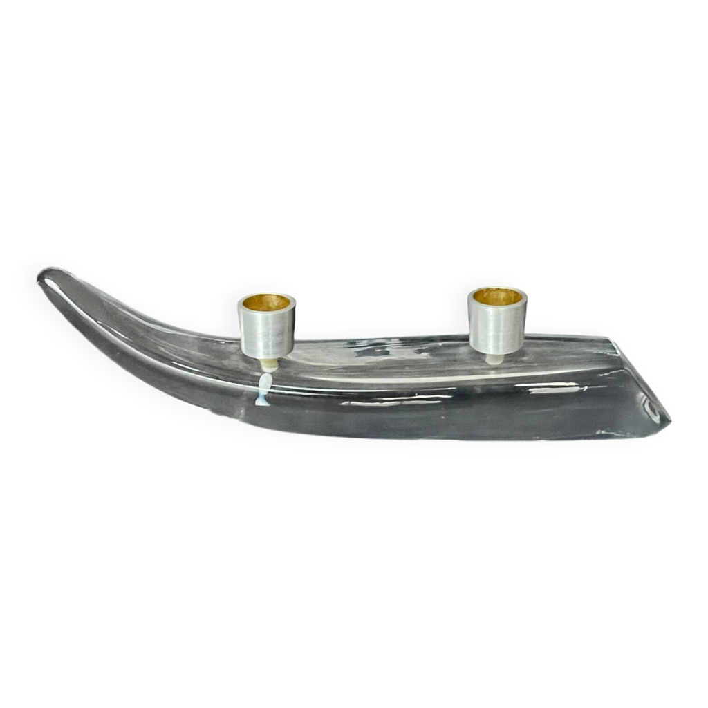 Bougeoir En Cristal Sur Pied