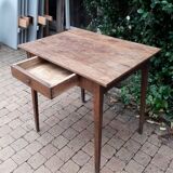 Old end table in oak