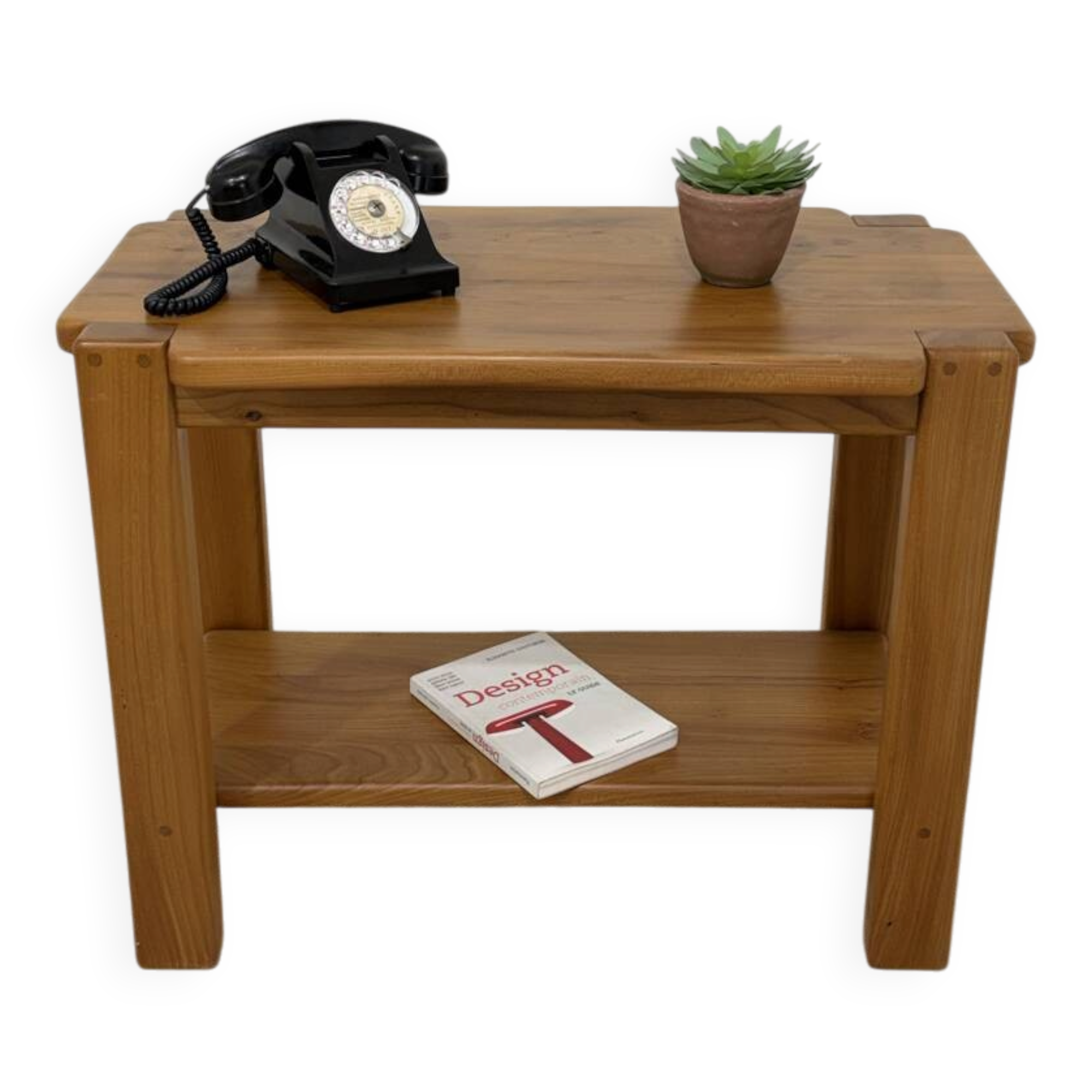 Console en orme massif