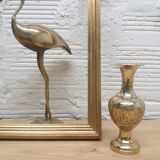 Vase laiton ciselé