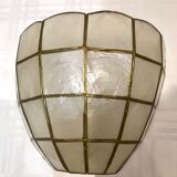 Pair of mother-of-pearl shell sconces