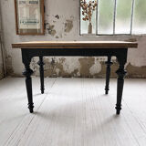 Ancient oak farm table with extensions 218 cm