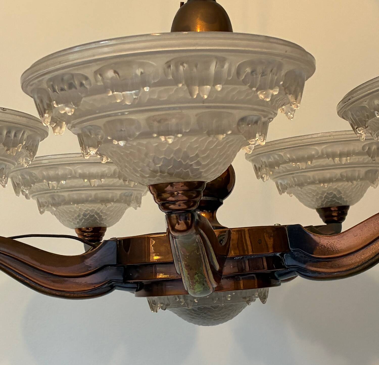 Art Deco chandelier Ezan 1930