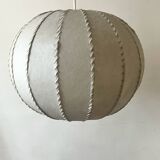 Italian suspension lamp, cocoon ball in resin, 1970s design.