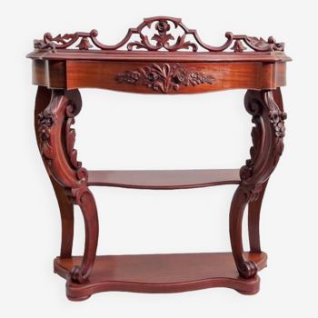 Mahogany console