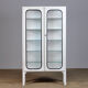 Glass & iron medical cabinet, 1970s