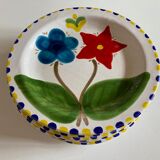 Set of 6 plates De Simone in glazed earth 1970 Italian work