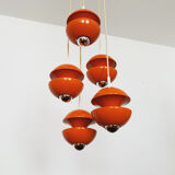 1970s Modernist cascading lamp by Klaus Hempel for Kaiser Leuchten