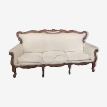 White wooden sofa