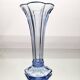 Val Saint Lambert Art deco vaas, serie Luxval model Américain M licht blauw
