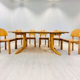 Ensemble de salle à manger de table extensible et 6 chaises