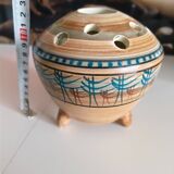 Tripod flower holder Vallauris signed MG – 1950s Superb flower holder in