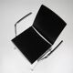 Mid-Century Modern Black Chair in with Armrests, Belgium