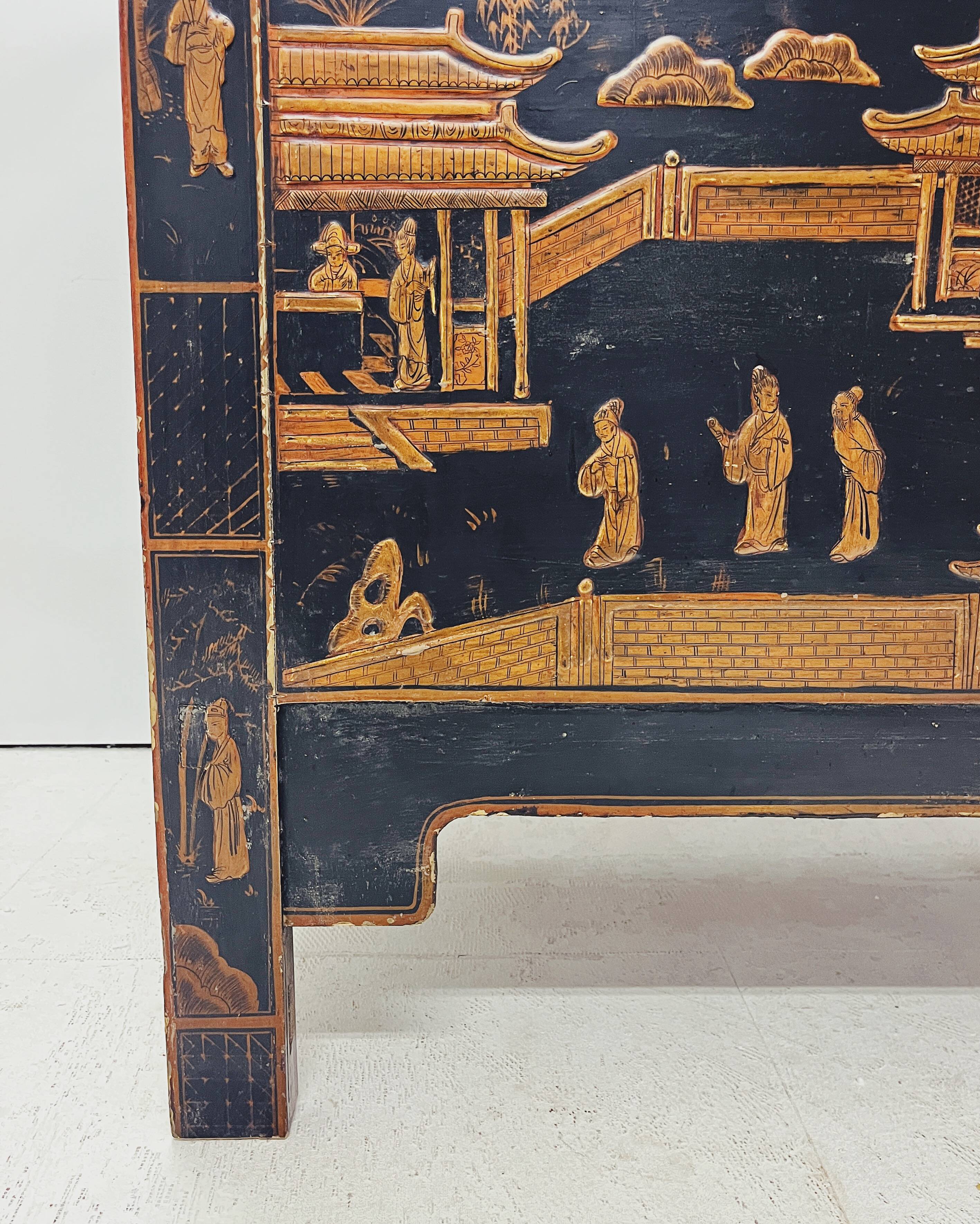 Antique Chinese cabinet with inlay work