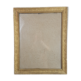 Old Frame Wood - Gild stucco decoration ancoly flowers 59X47 cm leafing 51.9x39.9 cm SB115