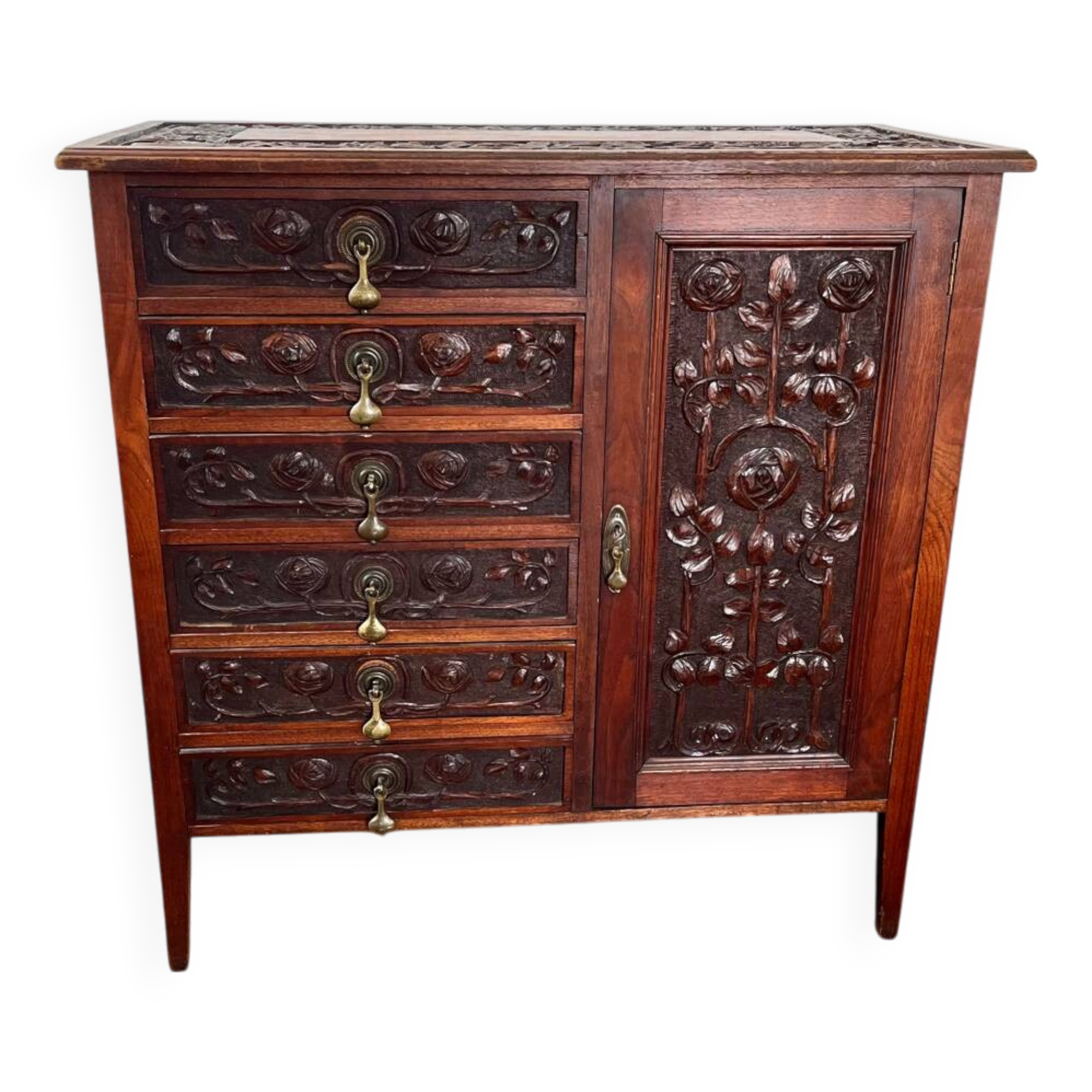Victorian-era carved buffet