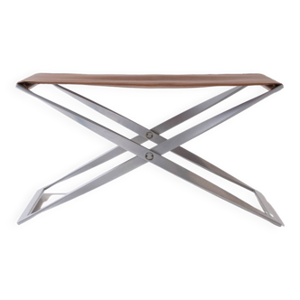 Early PK 91 folding stool by Poul Kjærholm and manufactured by E. Kold Christensen, Denmark 1961